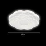 Plafoniera LED Floare 22W, 23 cm, 3000K/4000K/6000K, Alb, Lumina Reglabila