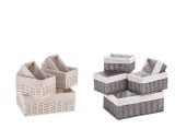 Cumpara ieftin Set 10 cosuri depozitare 21 x 13 x 11 cm, 25 x 17,5 x 13 cm, 40 x 30 x 15 cm