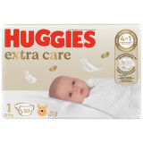 Cumpara ieftin Scutece Huggies Extra Care Jumbo marimea 1, 2-5 kg, 50 buc