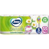 Hartie igienica Zewa Deluxe Camomile Comfort, 3 straturi, 10 role