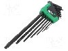 Set chei Torx&reg;, otel crom-vanadium, TX05, TX06, TX07, TX08, TX09, TX10, TX15, TX20, TX25, TX27, TX30, TX40, TX45, WIHA - 43848