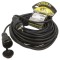 Prelungitor alimentare KEL 3x2,5mm2 25m 16A cu 1 priză negru