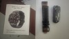 Curea Piele 22mm Neagra North Edge + Incarcator Magnetic 2 Pini Smartwatch Alty Delta Military Design