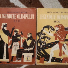 LEGENDELE OLIMPULUI-ALEXANDRU MITRU (2 VOL) ILUSTRATII CONDACCI EDITIE 1973