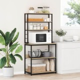 vidaXL Raft de bucătărie Stejar Sonoma 80 x 40 x 168 cm Lemn compozit 883887