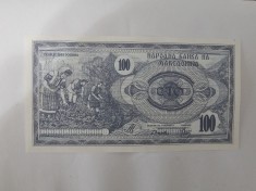Macedonia 100 Denari 1992 Noua foto