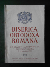 BISERICA ORTODOXA ROMANA. ANUL CXX, Nr. 10-12, OCTOMBRIE DECEMBRIE, 2002 foto