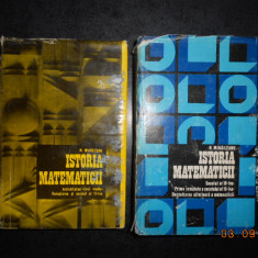 N. MIHAILEANU - ISTORIA MATEMATICII 2 volume (1974-1981, editie cartonata)