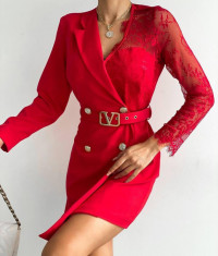 Rochie Tip Sacou Red Catlin foto