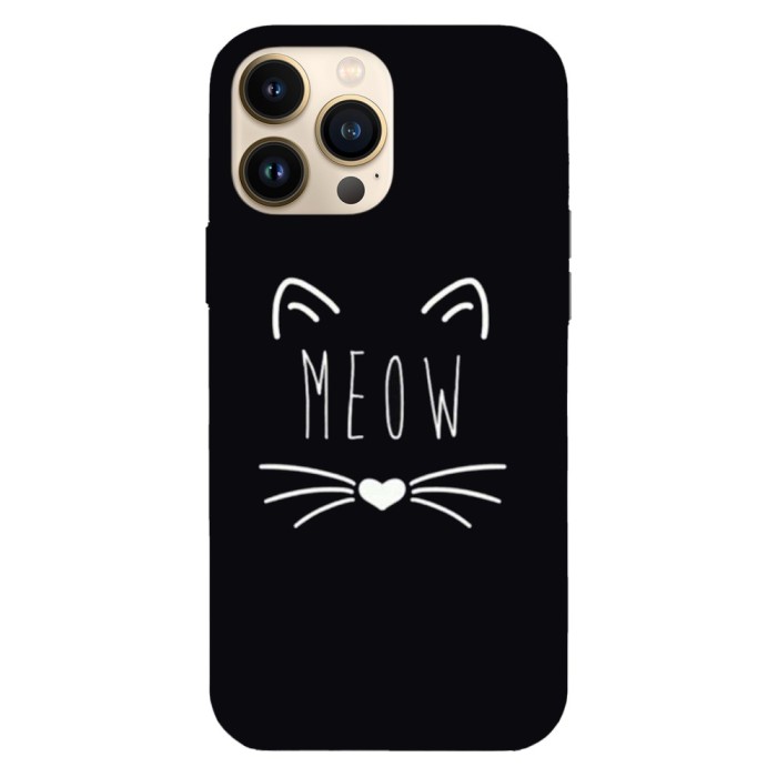 Husa compatibila cu Apple iPhone 11 Pro Max model Meow, Silicon, TPU, Viceversa
