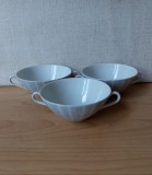 Lot trei boluri porțelan fin cu anse