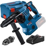 Bosch GBH 18V-28 CF + GAL 18V-40 - Rotopercutor SDS-Plus fara acumulatori Li-Ion 18 V - Ah 3.3 J mandrina interschimbabila valiza speciala + Incarcato