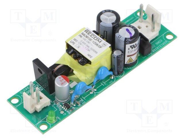 Convertor AC/DC 15W RECOM 80-275VAC 12VDC 1,25A
