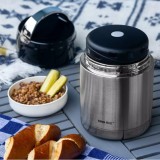 Termos alimentar inox, argintiu, capacitate 0,65L, Kinghoff
