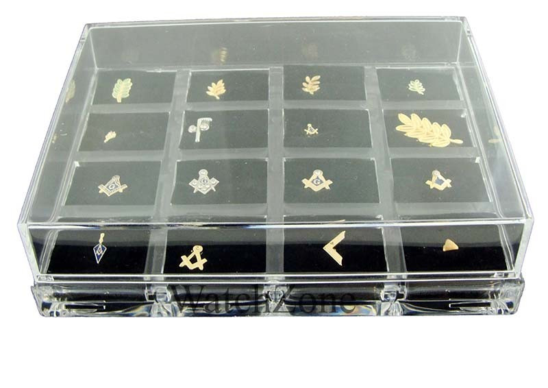 Cutie inele 16 spatii din material acrilic transparent, Alfa | Okazii.ro
