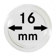 Capsule pentru monede - 10 buc. in cutie - 16 mm dimensiune intrare