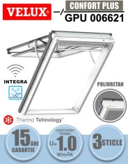 Fereastra mansarda VELUX GPU 006621, electrica, poliuretan, 3 sticle
