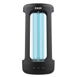 Cumpara ieftin Lampa germicida cu lumina UV Zass, 20 W, rata de sterilizare 99.99%, Negru