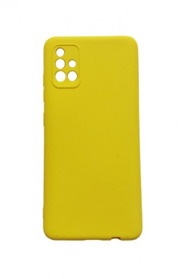 Husa telefon compatibila cu Samsung Galaxy A51, A51 4G, Galben, Cu interior de catifea, 251HT foto