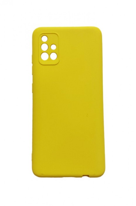 Husa telefon compatibila cu Samsung Galaxy A51, A51 4G, Galben, Cu interior de catifea, 251HT