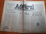 Ziarul adevarul 30 martie 1990-interviu cu fratele lui causescu