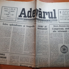 ziarul adevarul 30 martie 1990-interviu cu fratele lui causescu