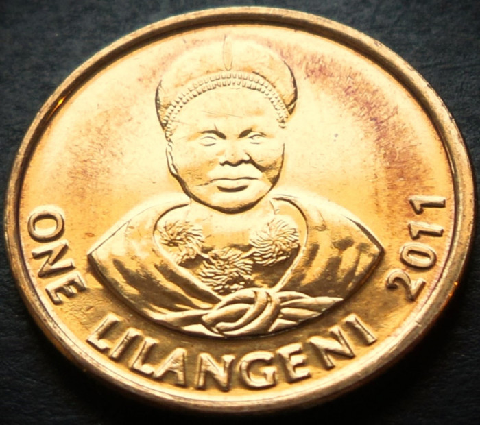 Moneda exotica 1 LILANGENI - Republica ESWATINI, anul 2011 * cod 37 A = UNC