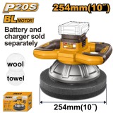 Aparat Polish 20V Brushless 254mm 2500rpm Miscare Excentrica 5mm COPLI202548 Fara Acumulator si Incarcator