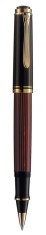 Roller souveran r400,accesorii placate cu aur,corp negru-rosu