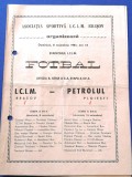 Program meci fotbal ICIM BRASOV - PETROLUL Ploiesti (08.11.1981)