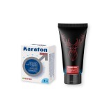 Pachet pentru bărbați: Capsule afrodisiace MARATON FORTE, 4 buc + Gel MARAL Original, 50 ml