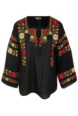 Bluza tip ie dama B23, negru/rosu, marime S