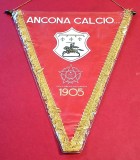 Fanion fotbal - ANCONA CALCIO (Italia) - folie de protectie si dimensiuni mari 39X28 cm