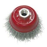 Perie sarma tip cupa cu filet 100mm