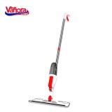 Mop Spray Vanora cu Rezervor Detasabil 350ml, Rosu, Talpa Plastic si Microfibra, Inox, 125cm Inaltime