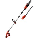 Unealta electrica pe acumulator multifunctionala 2 in 1 pentru gradina Einhell Power-X-Change GE-HC 18 Li T Kit, 18 V, fierastrau pentru crengi, foarf