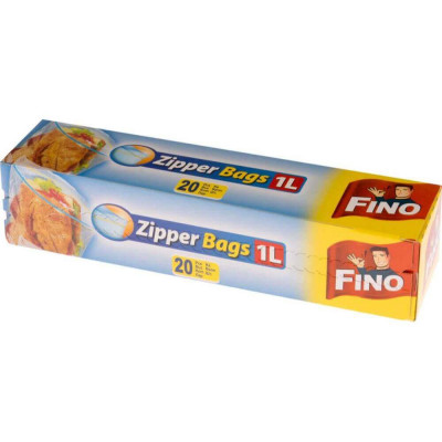 Pungi Alimentare Fino Zipper, 1L, 20 Buc/Set, Pungi Ermetice Fino Zipper, Pungi Inchidere Ermetica Fino, Pungi Etanse Fino, Pungi cu Fermoar Fino Zipp foto