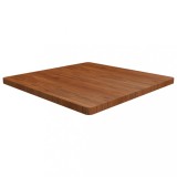 Blat de masă pătrat maro &icirc;nchis 90x90x4 cm lemn stejar tratat
