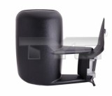 Oglinda exterioara stanga TYC VW LT II 2DM 2DA 2DD 2DH 192006, reglaj manual, sticla plana, carcasa neagra, brat scurt, omologare ECE, pentru