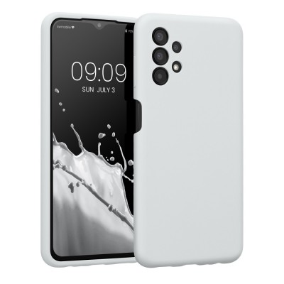 Husa Kwmobile pentru Samsung Galaxy A13, Silicon, Alb, 57832.48 foto