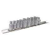 Tubulare cu amprenta Torx 1/4 &amp;quot; , 3/8 &amp;quot; , 9 pcs set 39D375