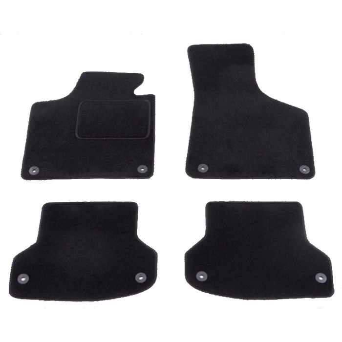 Set covorase auto mocheta Velor AUDI A3 (8P), 05.2003-10.2012, negru,