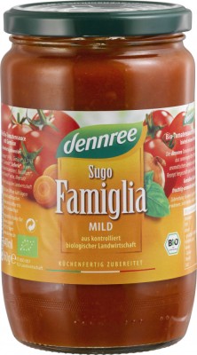 Sos de rosii Sugo Famiglia bio 660g Dennree foto