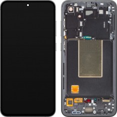 Display cu Touchscreen Samsung Galaxy S24 FE S721, cu Rama, Negru (Graphite), Service Pack GH82-35848A foto