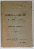 INTREBUINTAREA ARTILERIEI PE CAMPUL DE LUPTA , CURSD PROFESAT LA SCOALA SUPERIOARA DE RASBOI , STABILIREA PRINCIPILOR de PAUL ANGELESCU , 1914