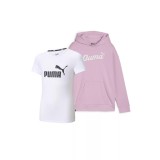 ESS Logo Tee G + ESS BLOSSOM Hoodie G, Puma