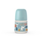 Biberon din silicon, 150ml, SX Pro debit lent, albastru, Suavinex