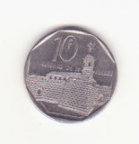 Cuba 10 centavos 1999 aUNC -Castillo de la Fuerza, America Centrala si de Sud