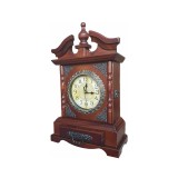 Cumpara ieftin Ceas de Birou &bdquo;Secret Storage&rdquo; TX-3802 &ndash; Eleganță Vintage din Lemn cu Sertar și