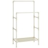 Suport pentru haine, Artool, cu raft incaltaminte, crem, max 70 kg, 83x45x157 cm, Leobert
